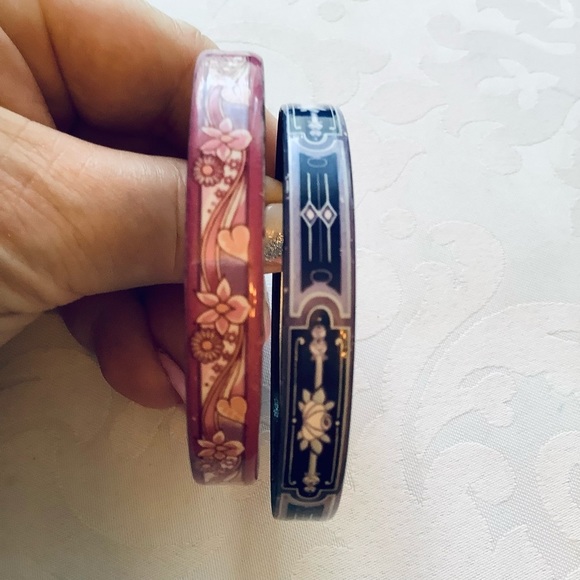 Vintage Michaela Frey Pink Enamel Bracelet - Picture 7 of 8